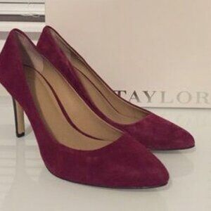 Ann Taylor Suede Heel Shoes 6.5